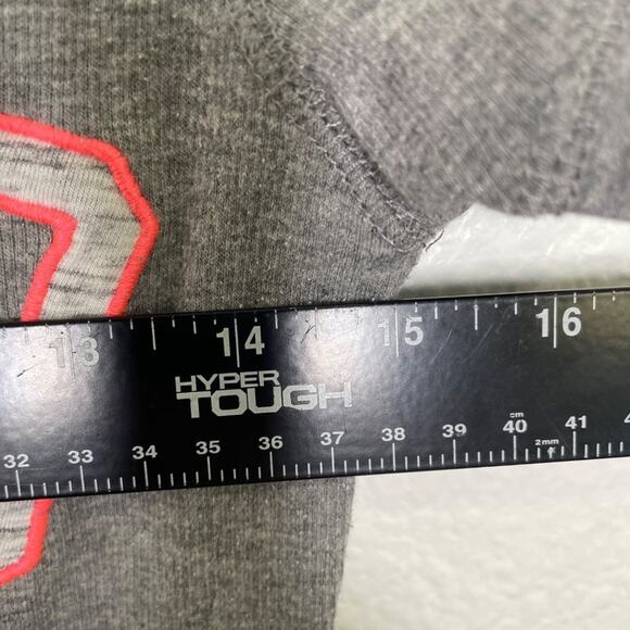 Aeropostale Womens Top Size L Y2K Light Gray Short Sleeve Pullover Casual - Picture 5 of 11